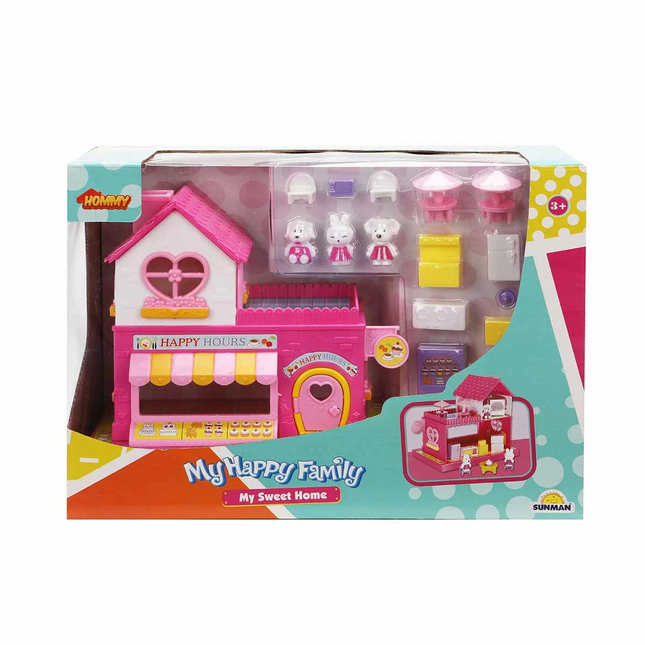 My Happy Family Mini House Play Set