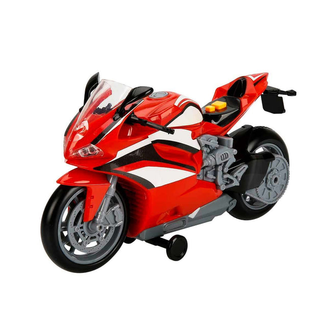 Sunman Teamsterz Red Motorcycle with Sound and Lights 27 cm