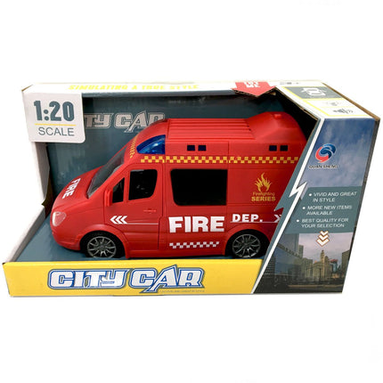 1:20 City Rescue Vehicles with Sound and Light 21 cm