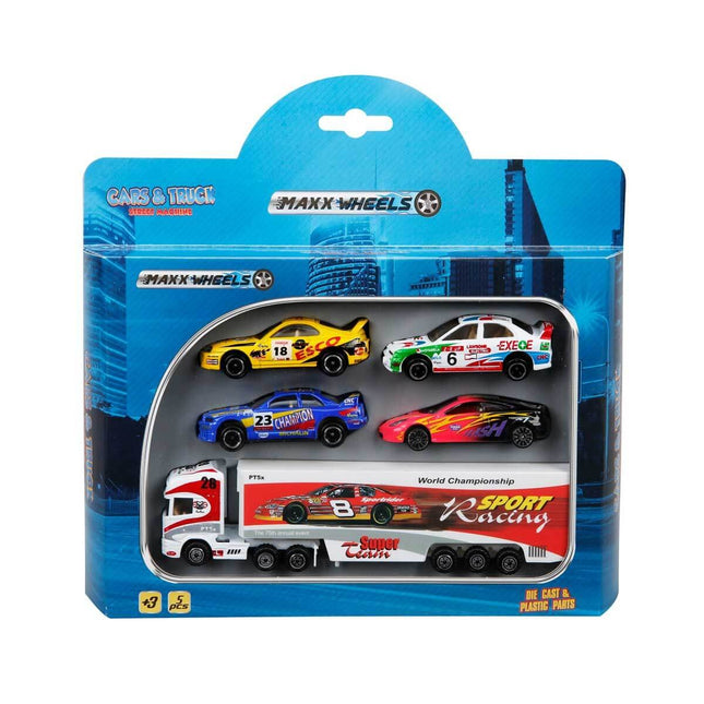Maxx Wheels 5-Piece Car Set