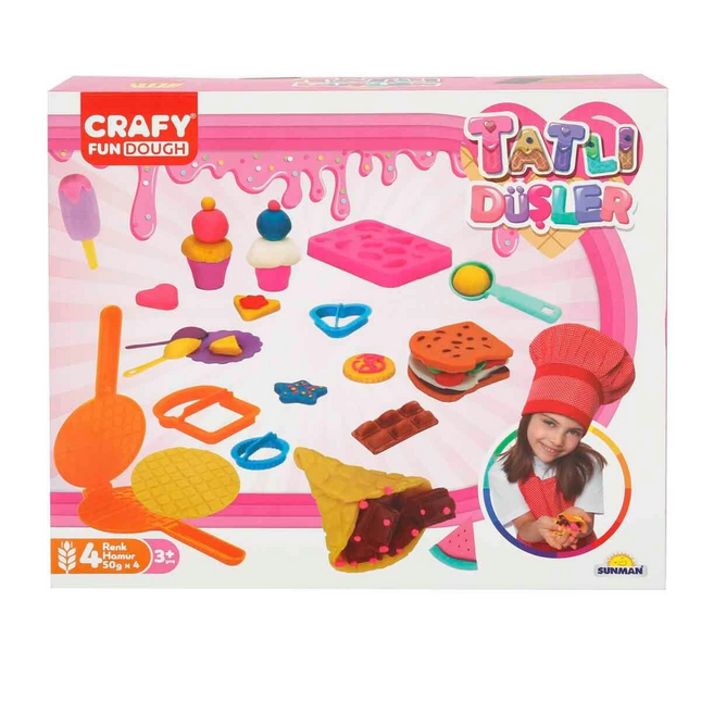 Sweet Dreams Play Dough Set 200 gr 22 Pieces