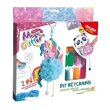 Paulinda Magic Glitter 2n1 DIY Keychains Hobby Set S00095608