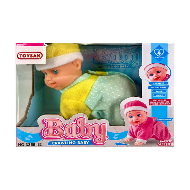 Battery-Operated Crawling Baby with Sound