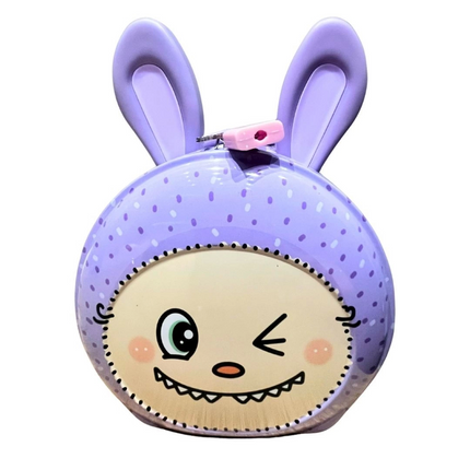 Metal Ear Piggy Bank with Lock