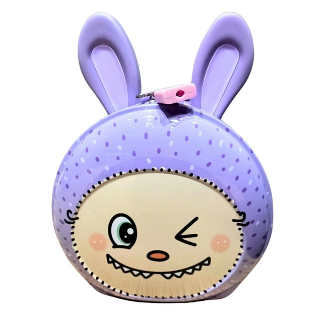 Metal Ear Piggy Bank with Lock
