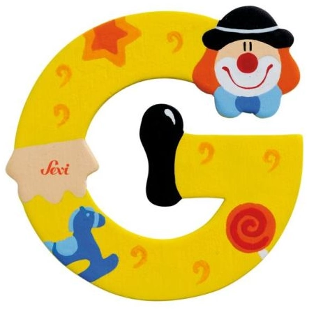 Clown Wooden Letter G