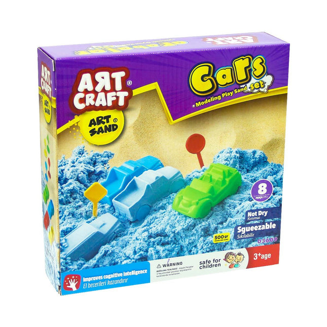 Dede Art Craft Cars Kinetic Sand Set 500gr