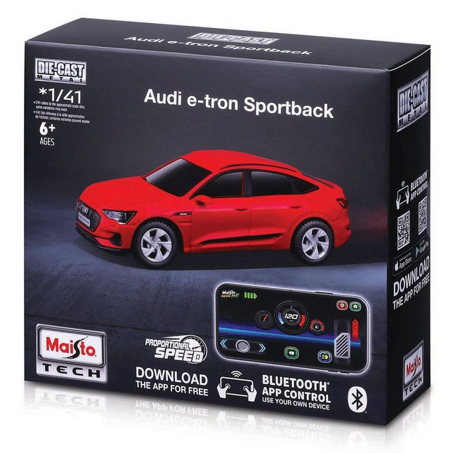 Maisto 1:41 APP Control Metal Car - Audi e-tron Sport