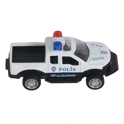 Metal Police Pickup Truck