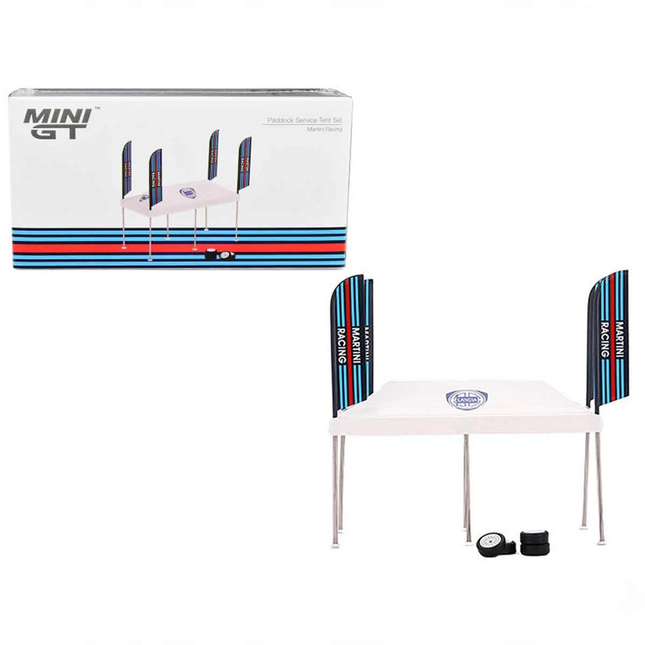 Mini GT 1:64 Martini Racing Paddock Service Tent Set