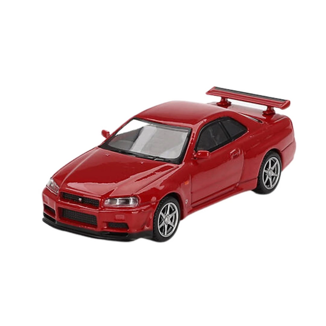 Mini GT 1/64 Nissan Skyline GT-R(R34) V-SPEC Active Red