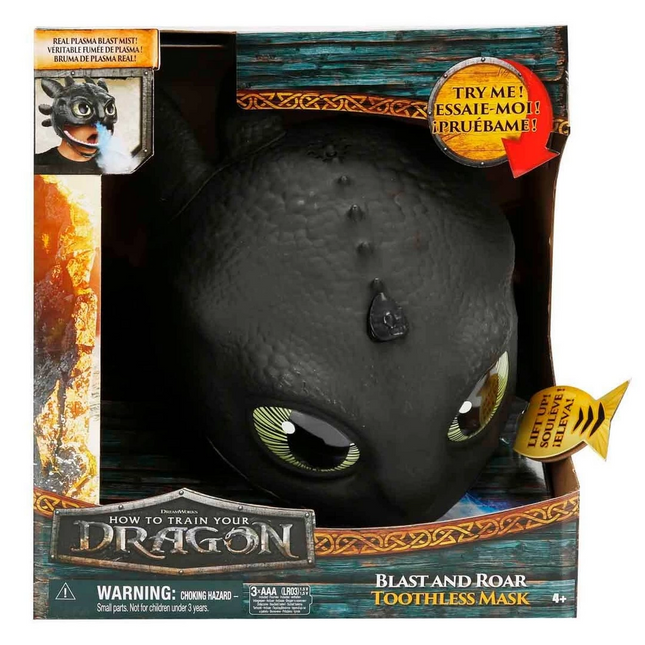Ejderhayı Nasıl Eğitirsin? Toothless Sesli ve Işıklı Maske 38 cm