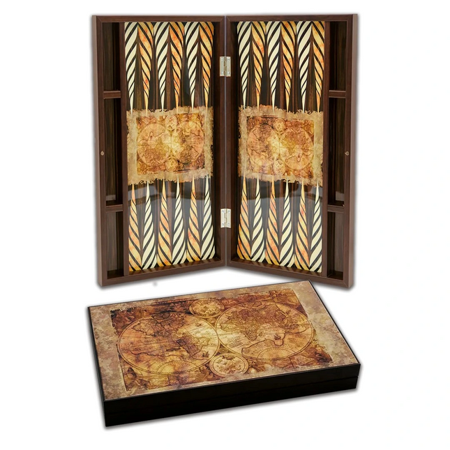 Elegance Glossy Old Map Tavla