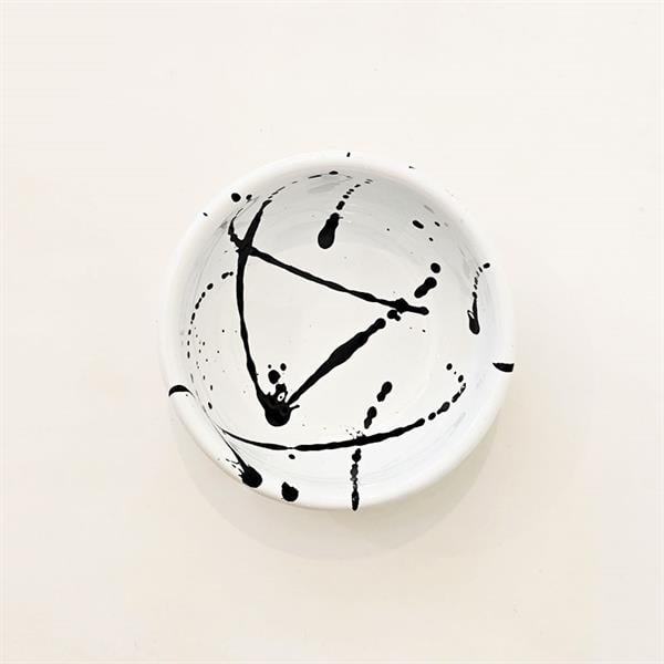 Emayra Emaye Kase 12 Cm | Sıçratma Beyaz