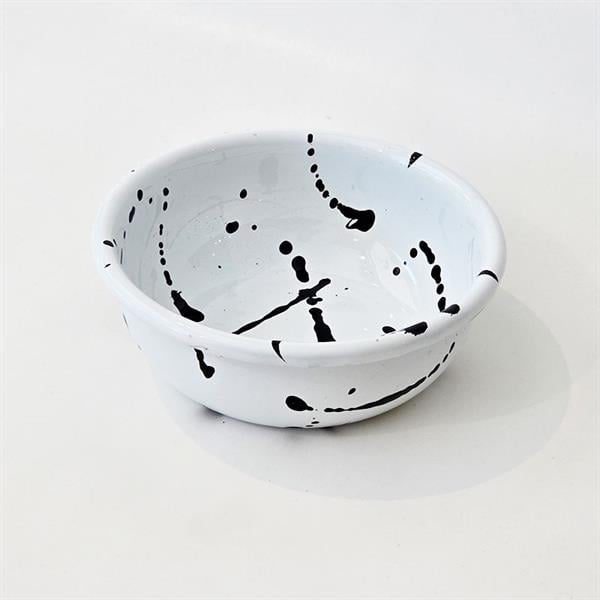 Emayra Emaye Kase 12 Cm | Sıçratma Beyaz