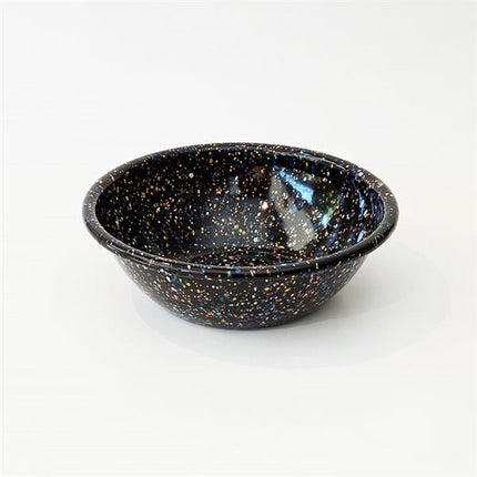 Emayra Emaye Salata Kasesi 20 Cm | Serpme Desen Siyah