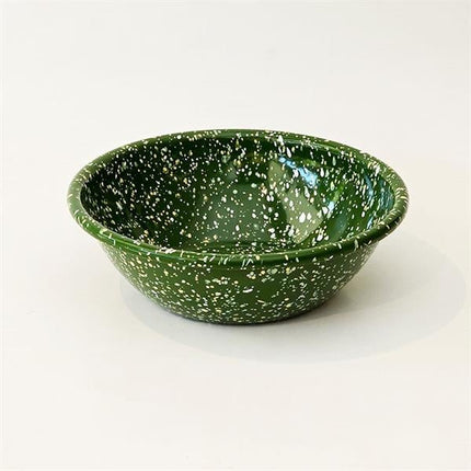 Emayra Emaye Salata Kasesi 20 Cm | Serpme Desen Yeşil