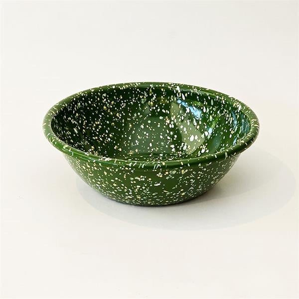 Emayra Emaye Salata Kasesi 20 Cm | Serpme Desen Yeşil