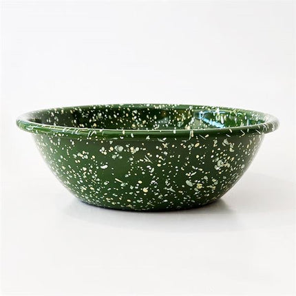 Emayra Emaye Salata Kasesi 20 Cm | Serpme Desen Yeşil