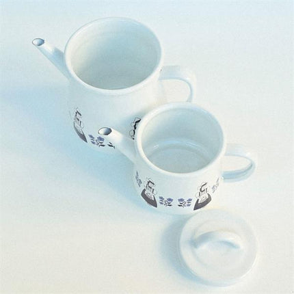 Emaye Çaydanlık Etnik Desenli