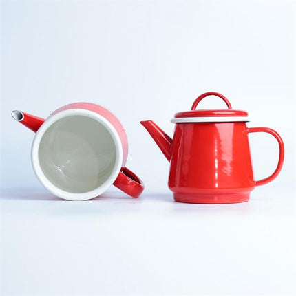 Emaye Çaydanlık Kırmızı
