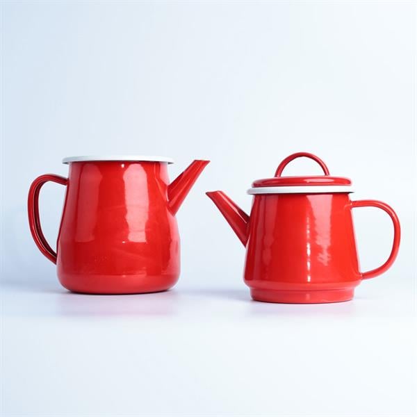 Emaye Çaydanlık Kırmızı