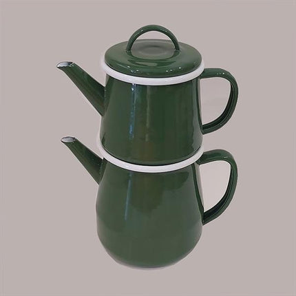 Emaye Çaydanlık Yeşil