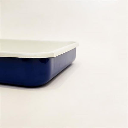 Emaye Dikdörtgen Fırın Tepsisi Kobalt 25X35x5 Cm