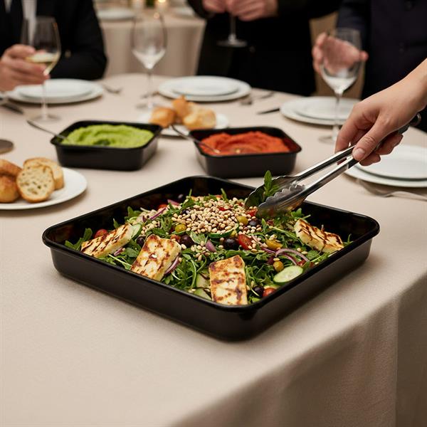 Emayra Emaye Dikdörtgen Fırın Tepsisi 25X35x5 Cm | Siyah