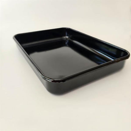 Emayra Emaye Dikdörtgen Fırın Tepsisi 25X35x5 Cm | Siyah