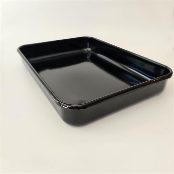 Emayra Emaye Dikdörtgen Fırın Tepsisi 25X35x5 Cm | Siyah