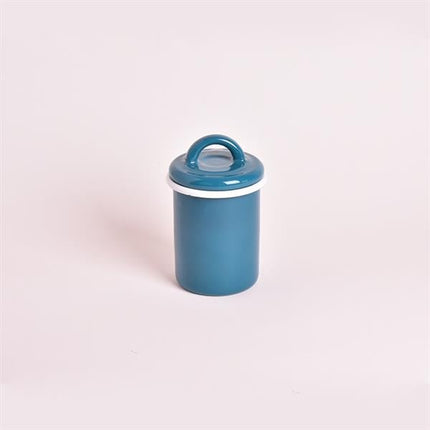 Emaye Kavanoz 1 No Petrol Yeşili