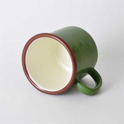 Emayra Emaye Kupa Asker Yeşili - 380 Ml