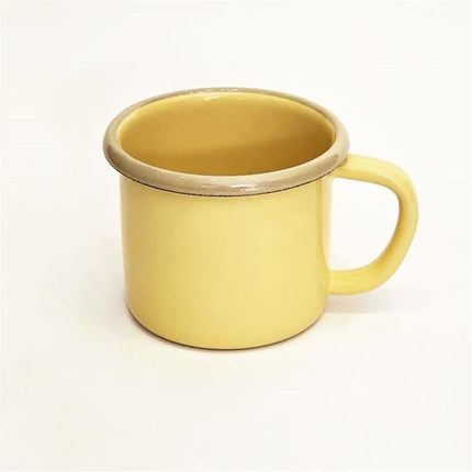 Emayra Emaye Kupa 350 Ml | Sarı Kordon Bej