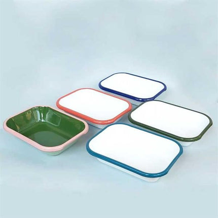 Emaye Meze Tabağı Açık Yeşil 16 Cm