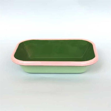 Emaye Meze Tabağı Açık Yeşil 16 Cm