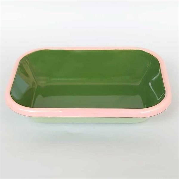 Emaye Meze Tabağı Açık Yeşil 16 Cm