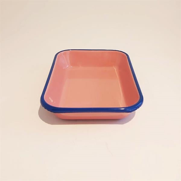 Emaye Meze Tabağı G.Kurusu Kordon Kobalt 22 X 16 Cm