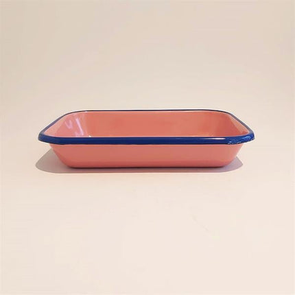 Emaye Meze Tabağı G.Kurusu Kordon Kobalt 22 X 16 Cm