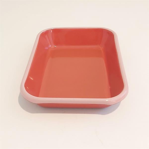 Emaye Meze Tabağı Kiremit 27 X 19 Cm