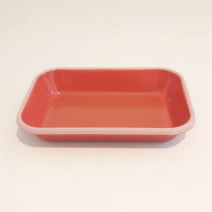 Emaye Meze Tabağı Kiremit 27 X 19 Cm