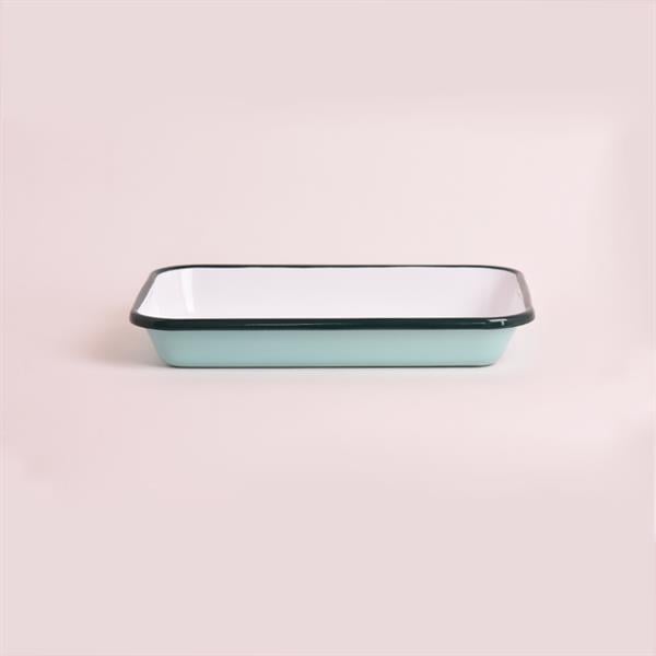 Emaye Meze Tabağı Nil Mavi 27 X 19 Cm