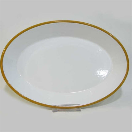 Emaye Oval İskender Tabağı Oksit Sarı