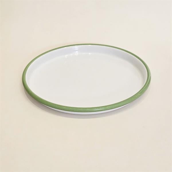 Emaye Pizza Tepsisi 22 No Nil Yeşili