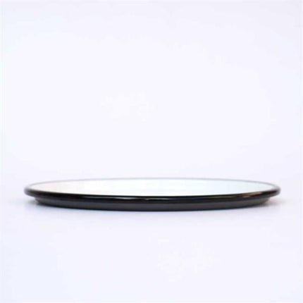 Emaye Pizza Tepsisi 28 No Gri