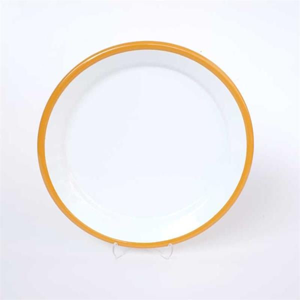 Emaye Servis Tabağı 25 Cm Oksit Sarı