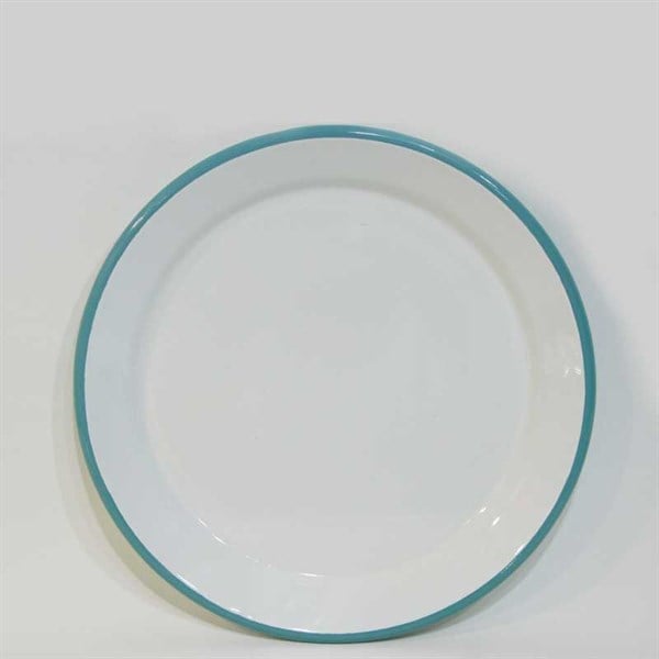 Emaye Servis Tabağı 25 Cm Turkuaz