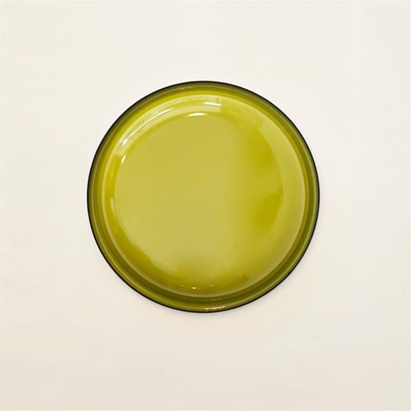 Emaye Tabak 20 Cm Fıstık Yeşili Kordon Kobalt