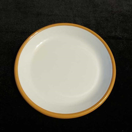 Emaye Tatlı Tabağı 17 Cm Oksit Sarı