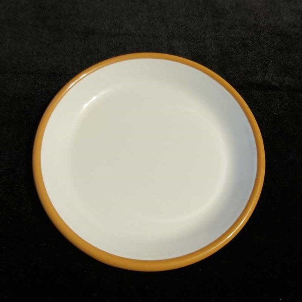 Emaye Tatlı Tabağı 17 Cm Oksit Sarı